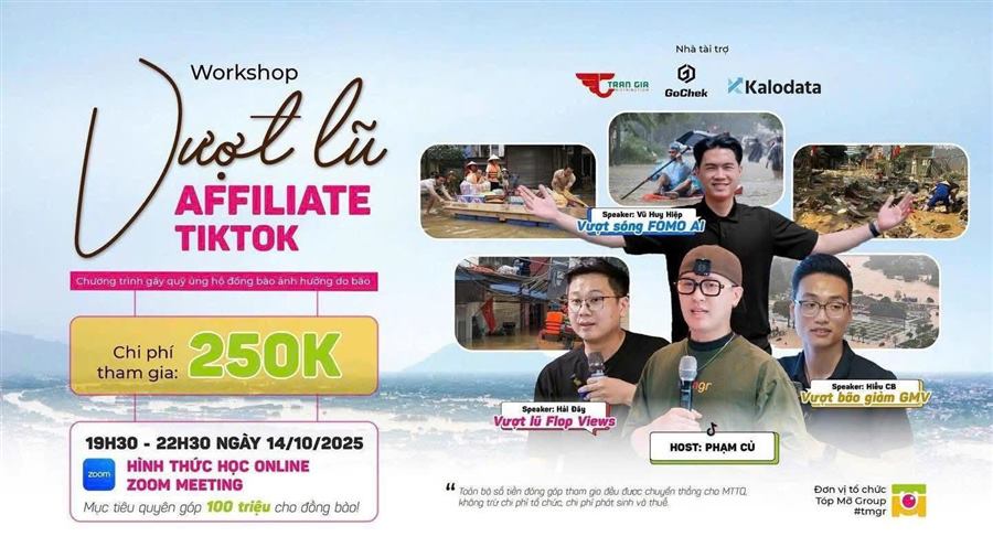 Workshop Vượt Lũ Affiliate TikTok